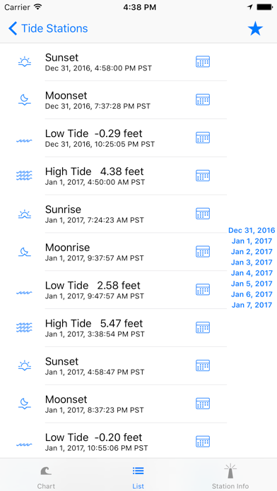 XTide screenshot 1