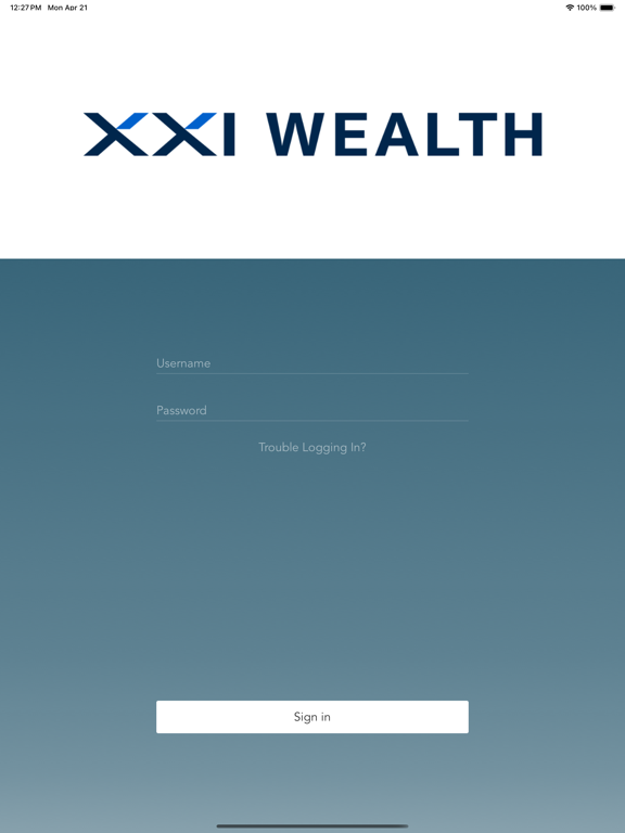 XXI Wealth Client Portal screenshot 3