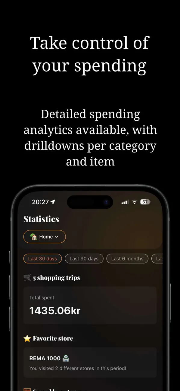 YAGA - yet another grocery app screenshot 1