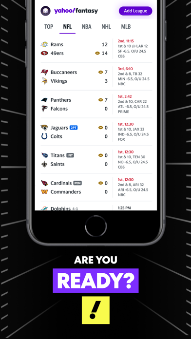 Yahoo Fantasy Sports: NBA, MLB screenshot 1