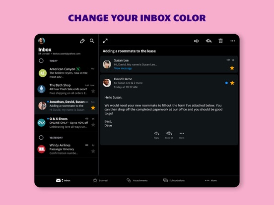 Yahoo Mail: Your smarter inbox screenshot 2