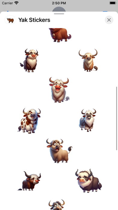 Yak Stickers screenshot 5