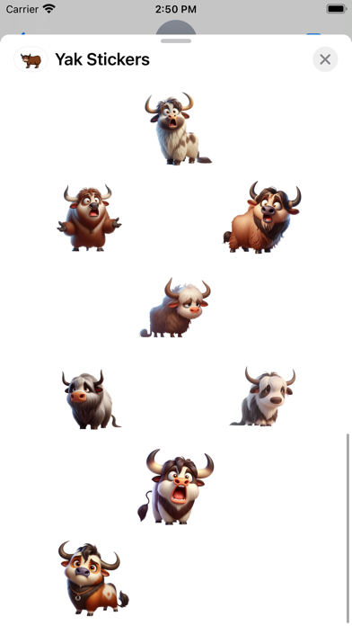 Yak Stickers screenshot 4