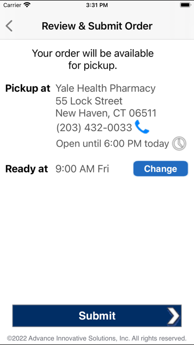 Yale Health Pharmacy screenshot 1