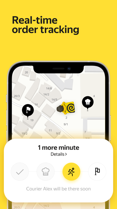 Yandex Eats: food delivery screenshot 1