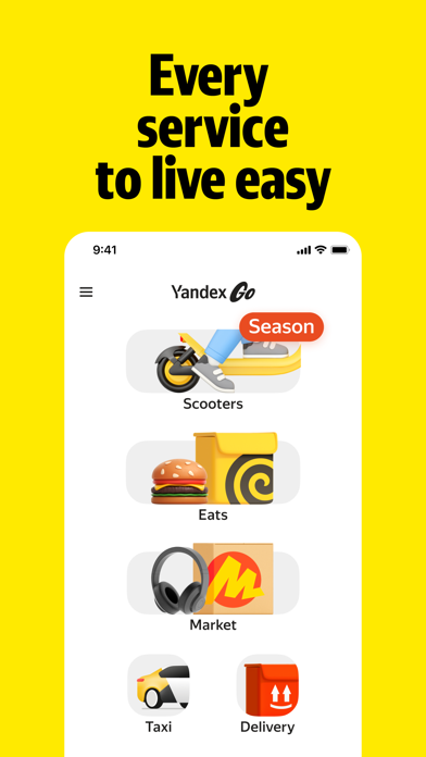 Yandex Go: Taxi Food Market screenshot 9