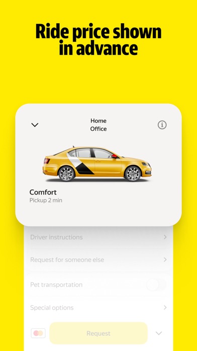 Yandex Go: Taxi Food Market screenshot 3