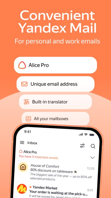 Yandex Mail: Email & Cloud screenshot 9