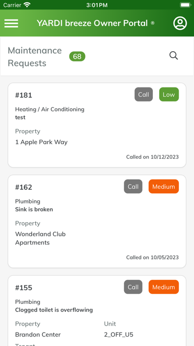 Yardi Breeze Owner Portal screenshot 2