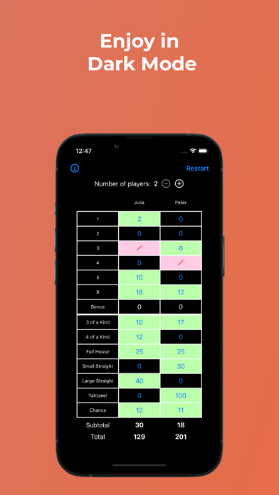 Yatzy / Yahtzee Scores screenshot 1