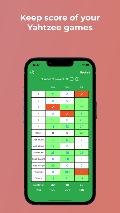Yatzy / Yahtzee Scores screenshot 3
