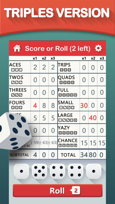 Yazy yatzy dice game screenshot 3