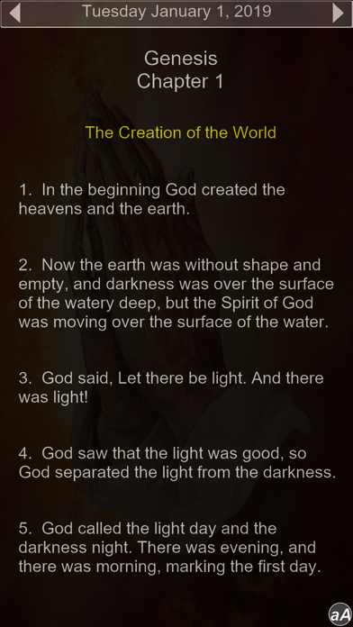 Yearly Bible Reading Calendar screenshot 3
