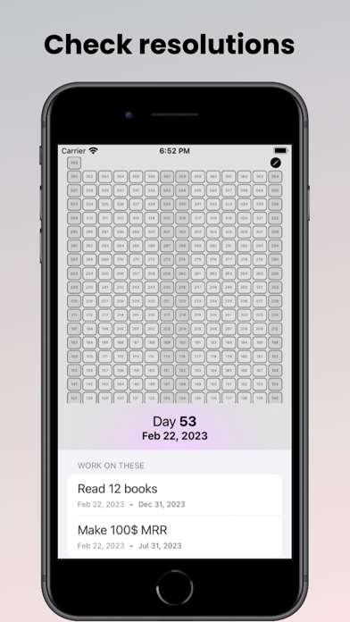 Yearly Progress & Resolution screenshot 1
