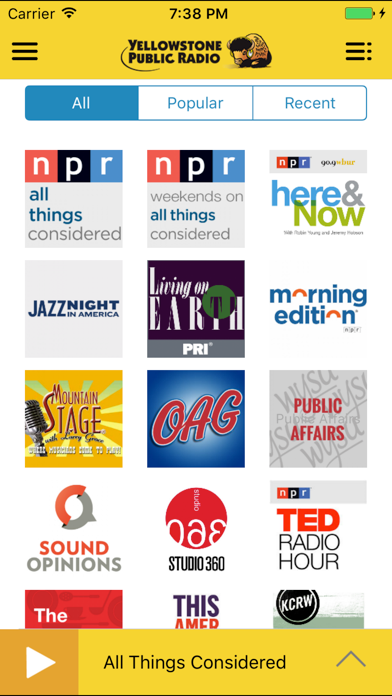 Yellowstone Public Radio App screenshot 2