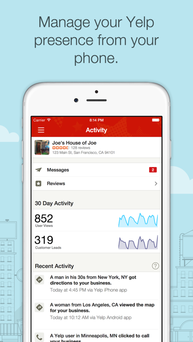 Yelp for Business App screenshot 5