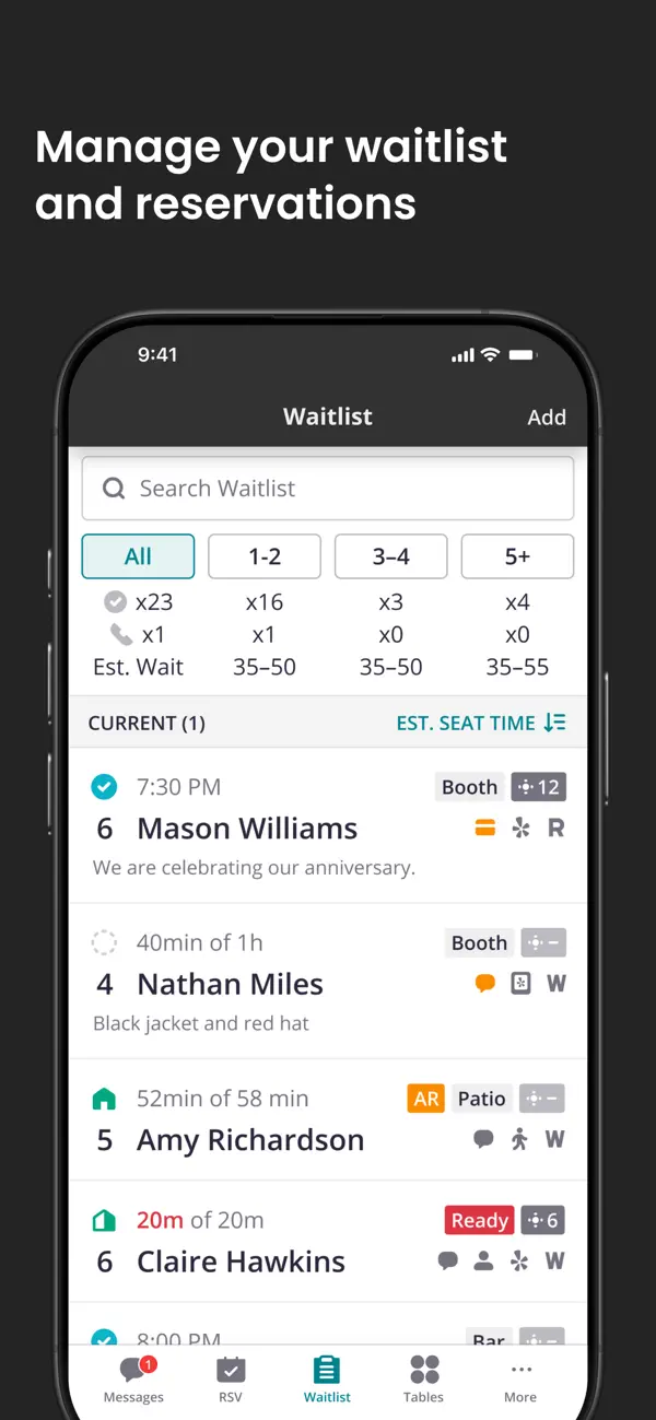 Yelp Guest Manager screenshot 3