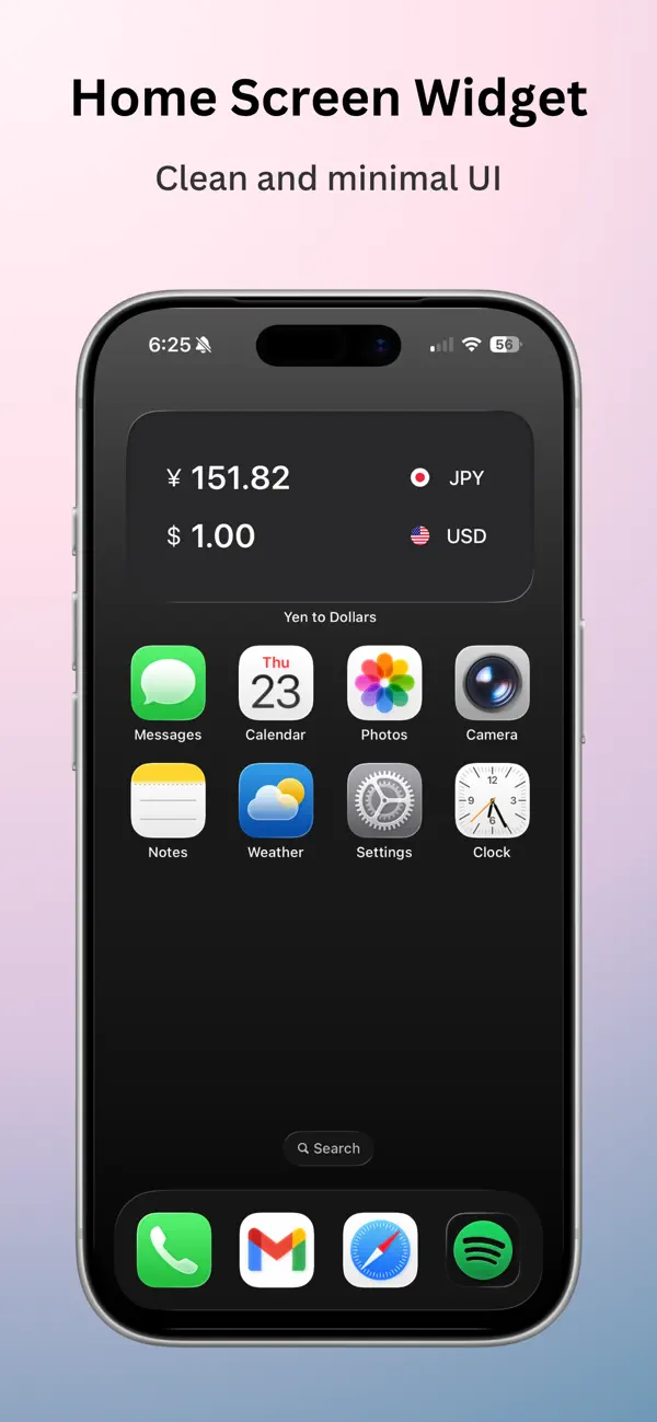 Yen to Dollars Converter screenshot 1