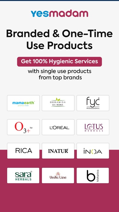 Yes Madam - Salon at Home App screenshot 3