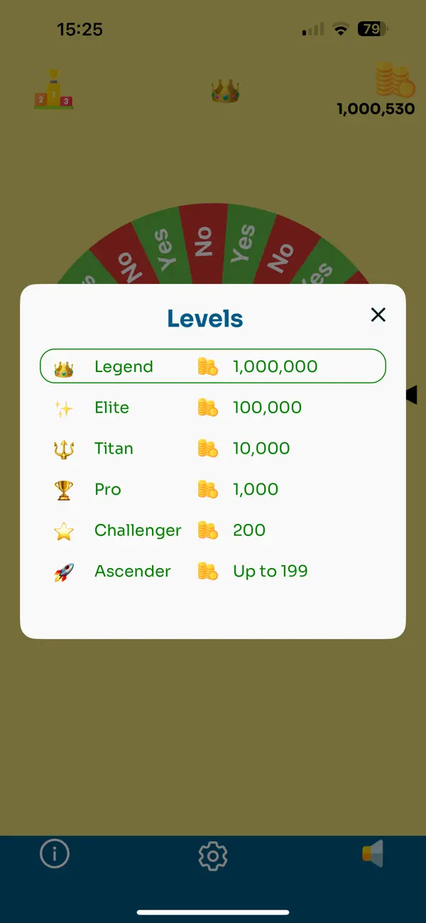 Yes or No Wheel Spinner screenshot 3