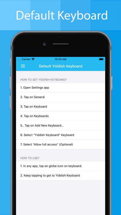 Yiddish Keyboard - Translator screenshot 2
