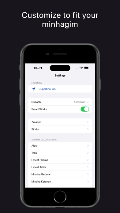 YidKit: Smart Siddur, Zmanim screenshot 1