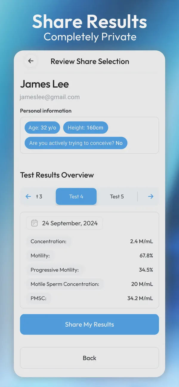 YO Home Sperm Test screenshot 1