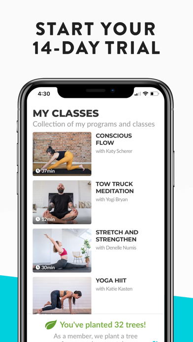 YouAligned - Home Yoga Classes screenshot 1