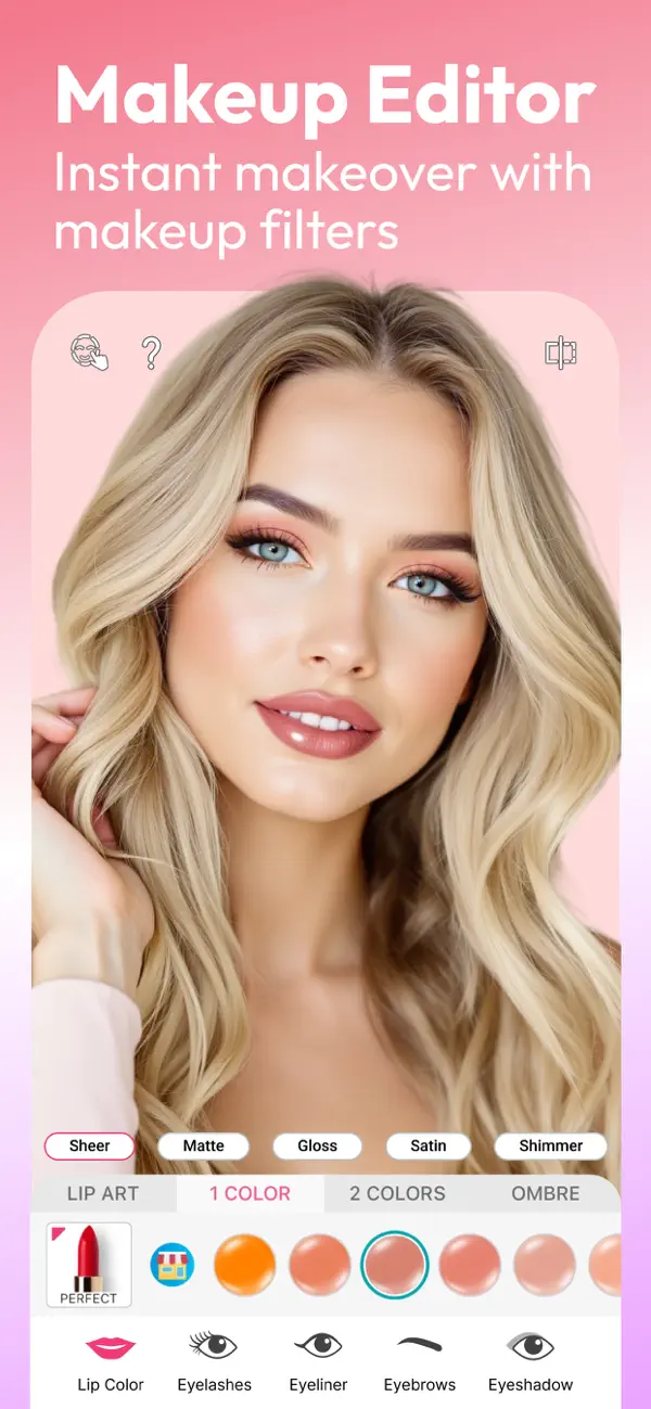 YouCam Makeup: Face Editor screenshot 6