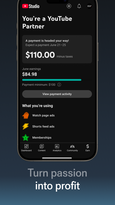 YouTube Studio screenshot 2