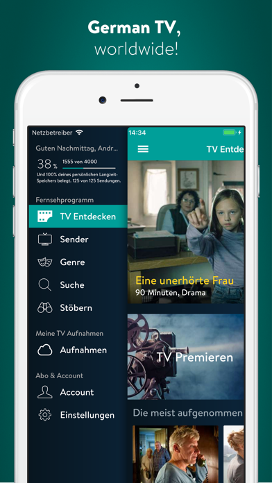 YouTV german TV, online video screenshot 5