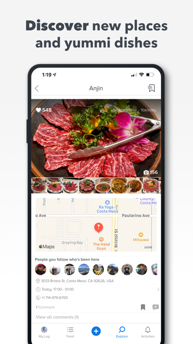 YUMMI: Restaurant & Food Diary screenshot 2