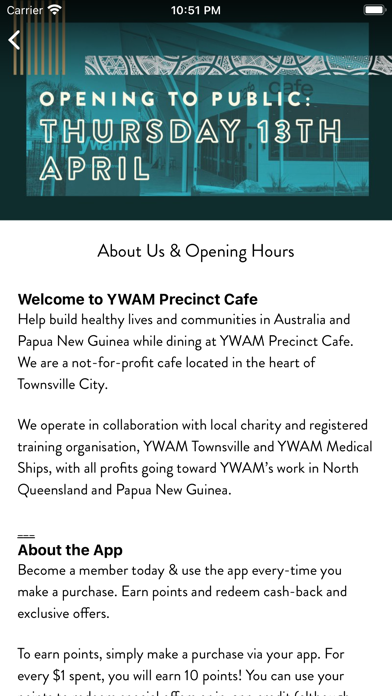 YWAM Precinct Cafe screenshot 1