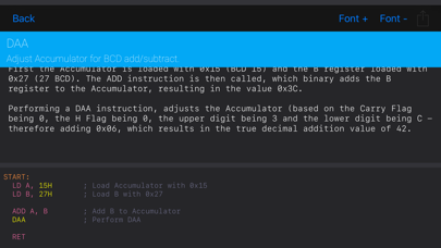 Z80 Reference screenshot 2