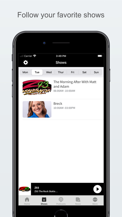 Z93 The Rock Station screenshot 3