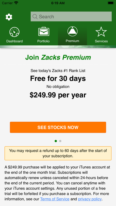 Zacks Mobile App screenshot 2