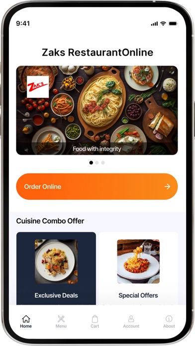 Zak’s Restaurant-Online screenshot 1