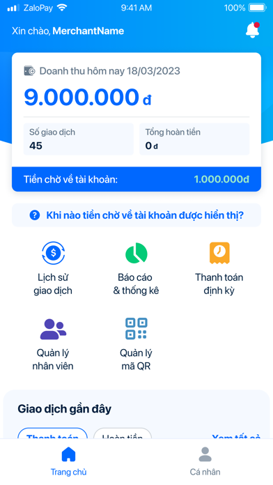 ZaloPay Merchant screenshot 5