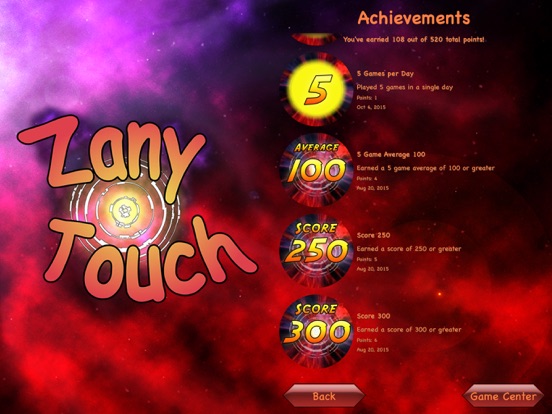 Zany Touch screenshot 1