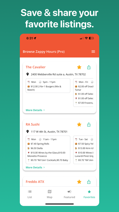 Zappy: Happy Hour Finder screenshot 1