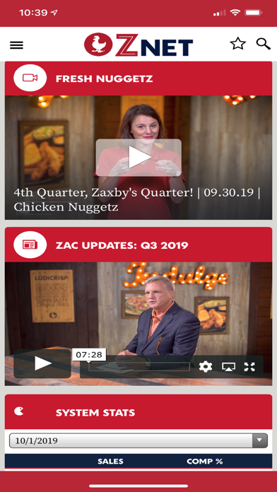 Zaxby's Znet screenshot 1