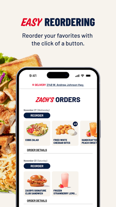 Zaxbys screenshot 1