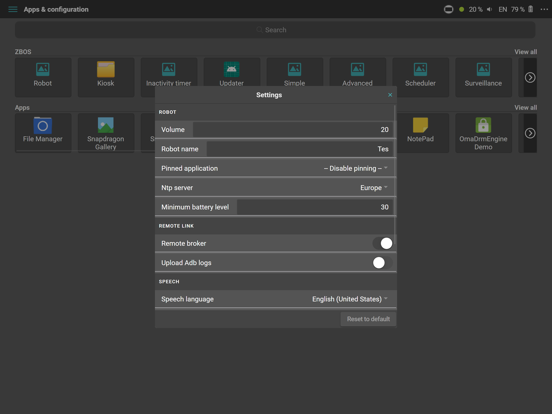 ZBOS Control screenshot 1