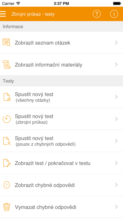 Zbrojní průkaz - testy screenshot 5