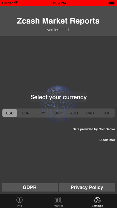 Zcash Market Reports screenshot 2