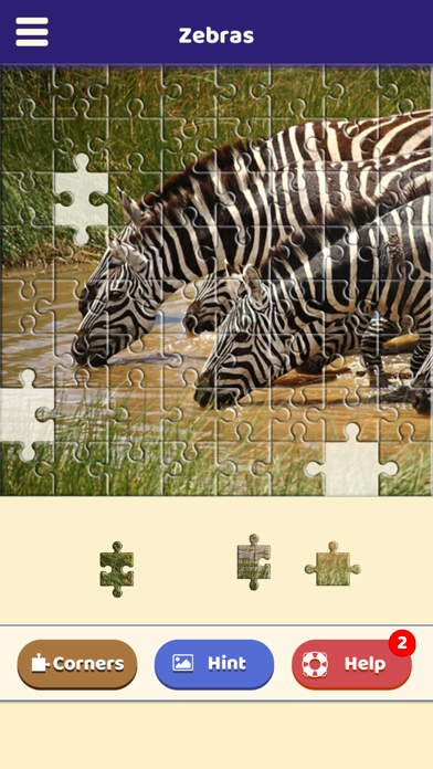 Zebra Love Puzzle screenshot 1
