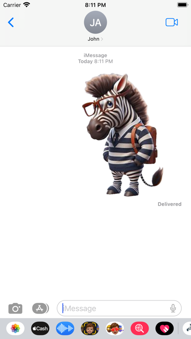 Zebra Stickers screenshot 3