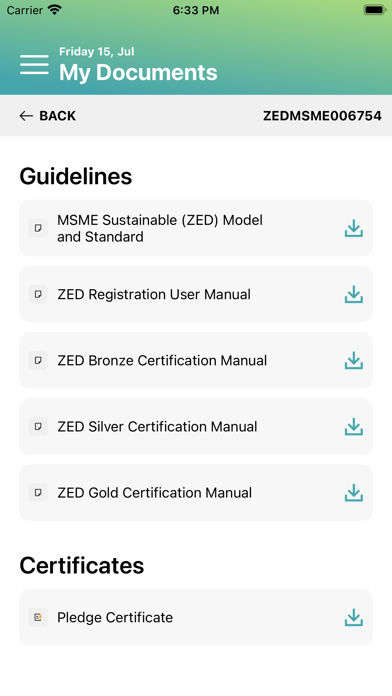 ZED MSME screenshot 1