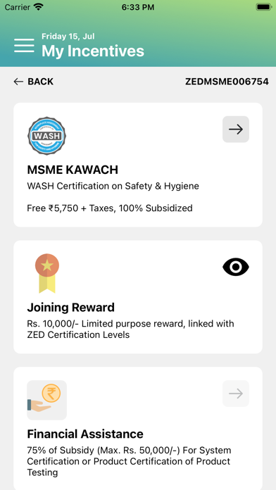 ZED MSME screenshot 2