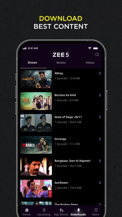 ZEE5 Movies, Web Series, Shows screenshot 1